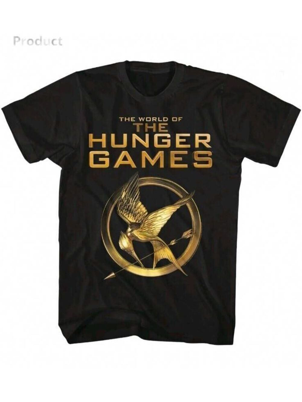 Hunger Games - The World Of The - American Classics - Solid Black Adult T-Shirt